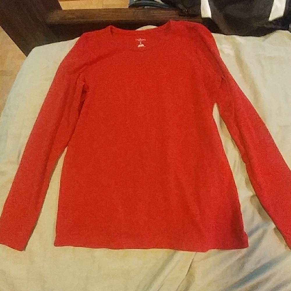 Red long sleeve shirt